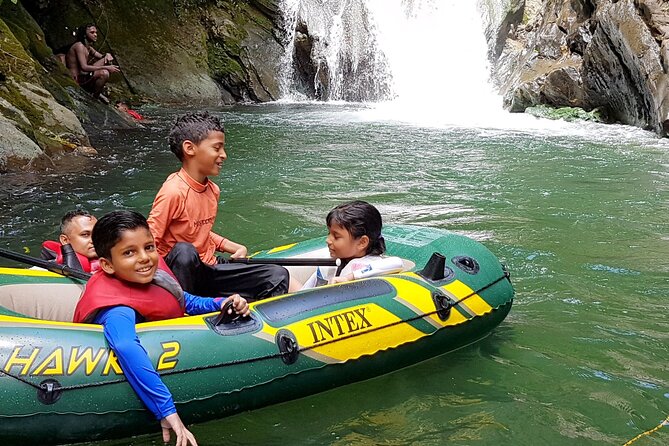 Aripo Waterfall Adventure - A small waterfall with a big swimming hole