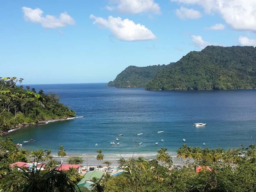 Port of Spain: Coastal Tour of Trinidad - Maracas Lookout and the sweep of the bay